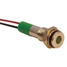 【Q6F3CXXG12E】INDIC LED FLUSH 6MM GRE 12VDC IP67
