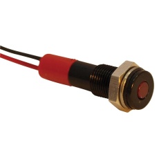 【Q6F3BXXR12E】INDIC LED FLUSH 6MM RED 12VDC IP67