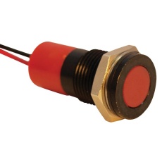 【Q14F3BXXHR220E】INDIC FLUSH BLACK RED 220VAC IP67
