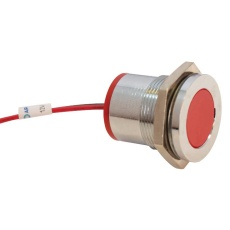 【Q22F7CXXR12E】INDIC FLUSH CHROME RED 12VDC IP67