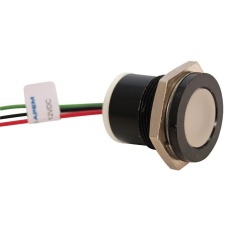 【Q22F7BZZRYG12E】INDIC FLUSH BLACK TRI COL 12VDC IP67