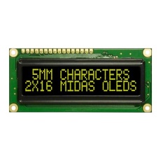 【MCOB21605G1V-EYP】OLED 2X16 YELLOW/GREEN ON BLACK