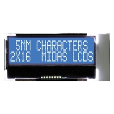 【MCCOG21605B6W-BNMLWI】LCD COG 2X16 NEG STN W B/L I2C