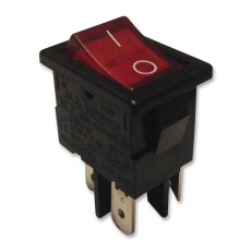 【H8553VBNACB】SWITCH ANTIBACTERIAL DPST ILLUM RED