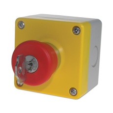 【CSC1-60】SWITCH E-STOP 40MM RED KEY RELEASE