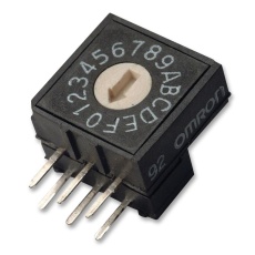 【A6RV-102RF】SWITCH ROTARY 10 POS 3X3 SIDE