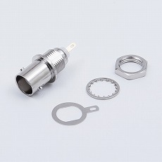 【BNC-BRダイカスト】BNC型コネクタ(BULKHEAD RECEPTACLE)