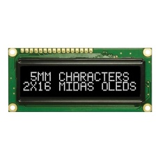 【MCOB21605GX-EWP】OLED 16X2 WHITE W/T 4 FONT SETS