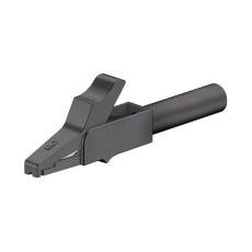 【24.0157-4】CROCODILE CLIP 4MM BLACK PK5
