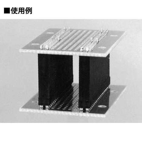 基板二段重ね用 固定型・二列タイプ H=20mm(10本入)【MLW-20-20PW】