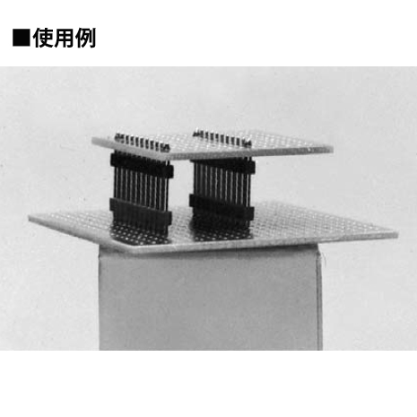 抜き差し型二段重ね用 OYシリーズ 赤 H=10mm(10本入)【OY-003 赤】