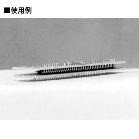 超小型基板平行二段重ね用端子 1.27mmピッチ H=2.0mm(10本入)【MA-1-1-40P】