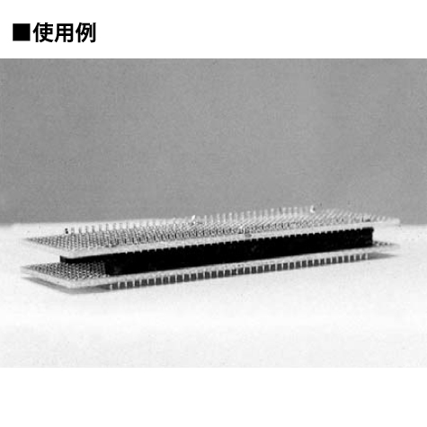 超小型二段重ね用端子(固定型)2.54mmピッチ H=2.0mm(10本入)【MB-3-2.0-20P】