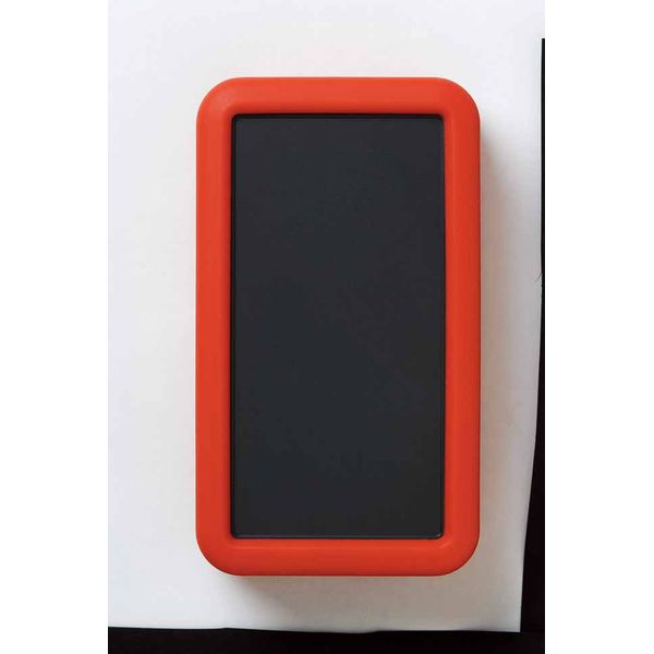 LCS型シリコンカバー付きハンドタイププラスチックケース(電池構造：単4 × 2 本/ダークグレー：パネル/レッド：シリコンカバー)【LCS115H-F2-DR】