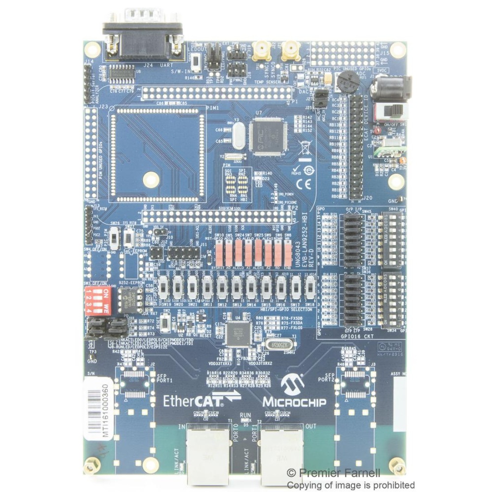 EVAL BOARD ETHERCAT SLAVE CONTROLLER EVB-LAN9252-HBIPLUS Microchip製｜電子 ...