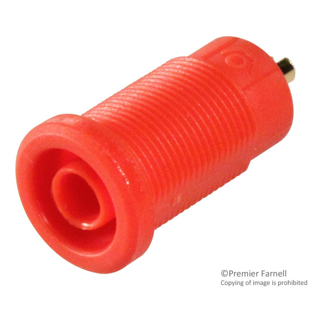 4MM BANANA JACK SHEATHED PLUG RED 5931-2. POMONA製｜電子部品
