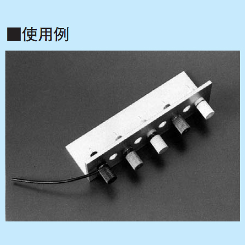 超小型パネルチェック用端子 電線取付用 黒(10本入)【PN-8-1ｸﾛ】