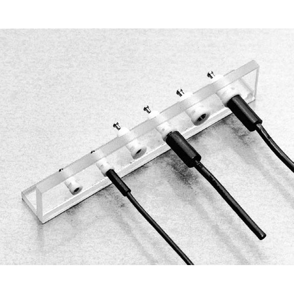 超小型パネルチェック用端子 プラグ(電線AWG-20・1m付)黄(10個入)【OP-6-2-100 黄】