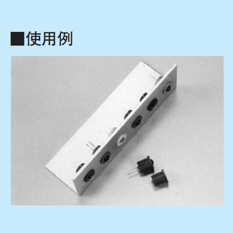 パネル用 LED取付ブラケット(φ5用)赤(10個入)【PQ-5-7 赤】