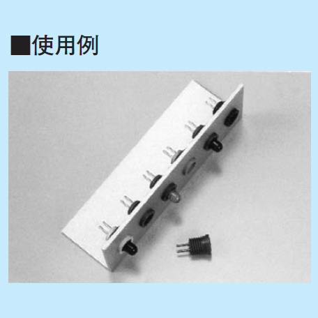 パネル用 LEDソケット(φ5用)黄(10個入)【PP-5-3 黄】