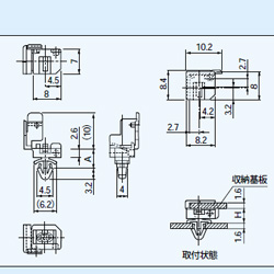 山型ワッシャー 14φ×5.5φ×3.3(100本入り)【WE-5】