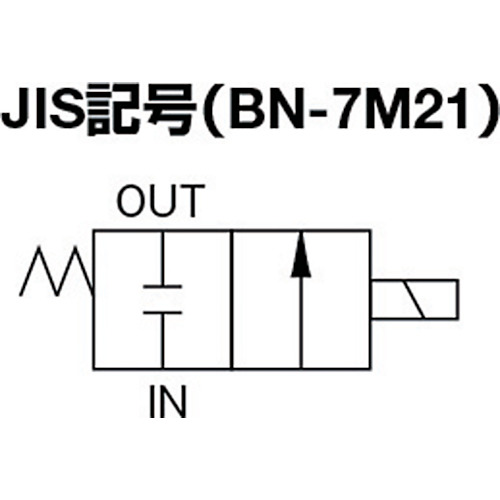 2方向電磁弁8AAC100V7Mシリーズ【BN-7M21-8-E100】