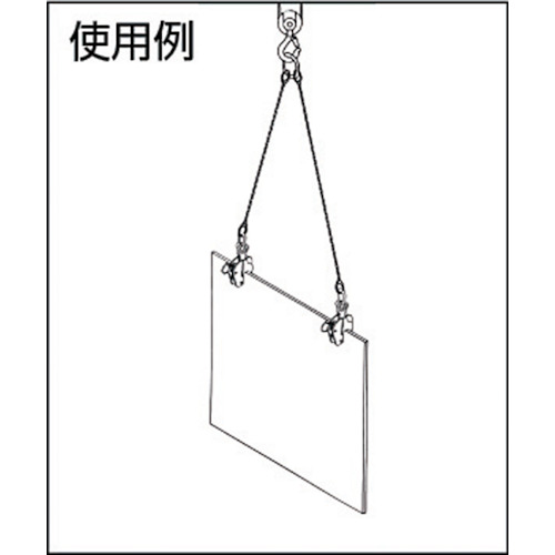 縦つり専用クランプ 500K【R-05】