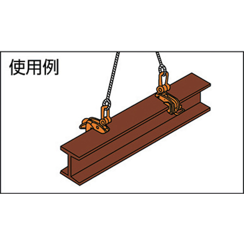 横つり専用クランプ 0.5t【ABA-0.5】