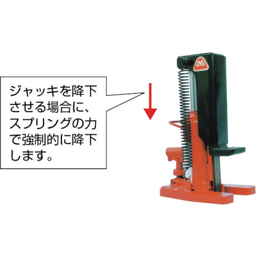 爪付オイルジャッキ 2TON【MHC-2RS-2】