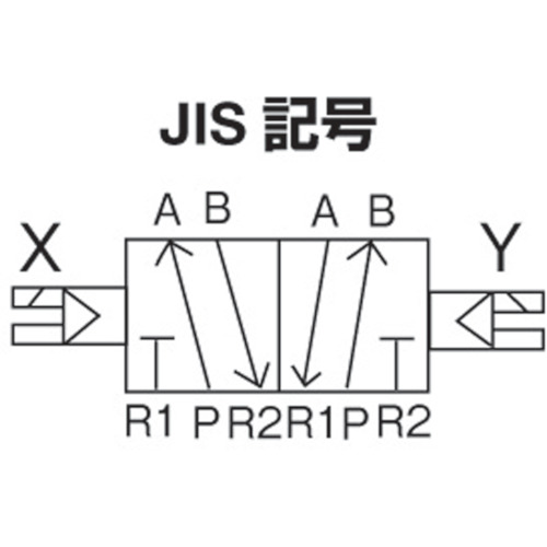 4Fシリーズパイロット式5ポート弁セレックスバルブ【4F420-08-AC200V】