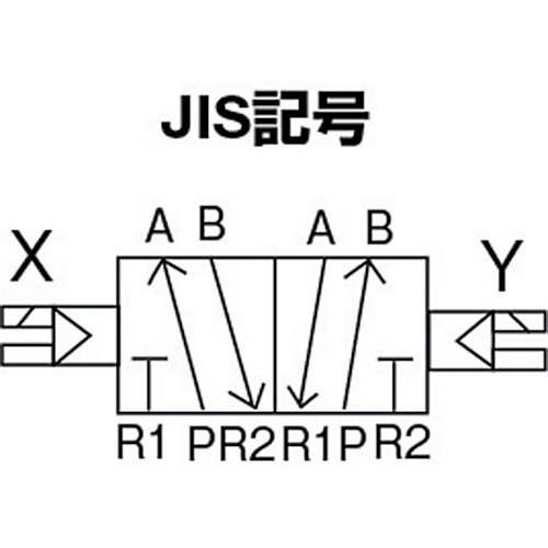 4Fシリーズパイロット式5ポート弁セレックスバルブ 4F320-10-AC100V