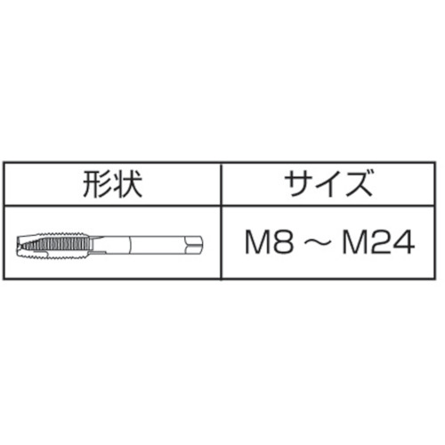 ステンレス鋼用ポイントタップ【SU-PO-M20X2.5】