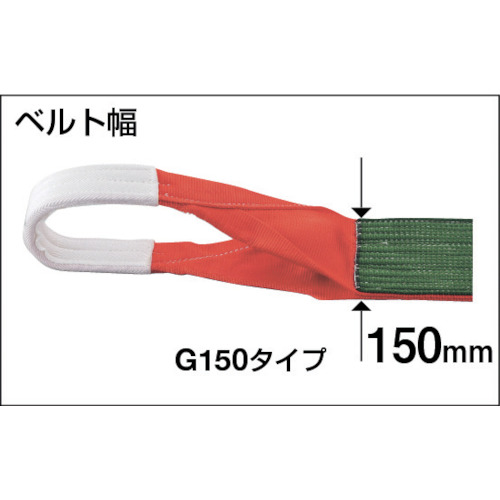 ベルトスリング JIS3等級 両端アイ形 150mmX6.0m【G150-60】