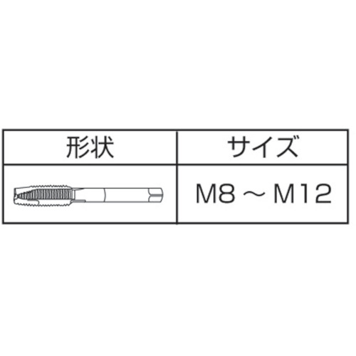 ニッケル基合金用タップ通り穴用【ZENP-M8】