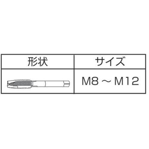 高速用タップ(通り穴用)【F-SL-M10】