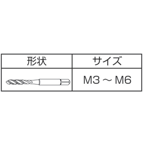 軟鋼用エスパータップ【E-SP-M3X0.5】