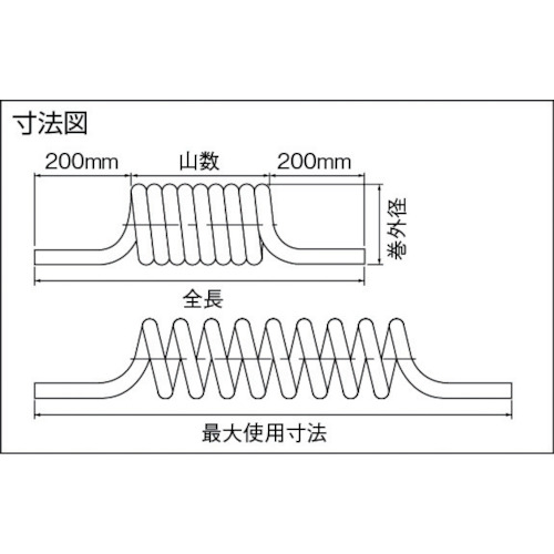 タッチスパイラルチューブ 6mm/使用範囲1750mm【TPS-6-45】