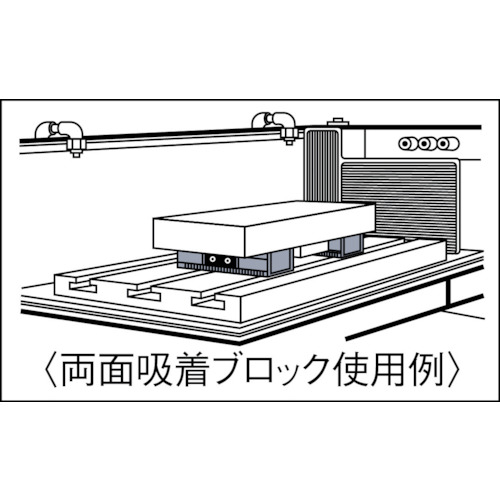 両面吸着永磁ブロック【KPB-2F13】