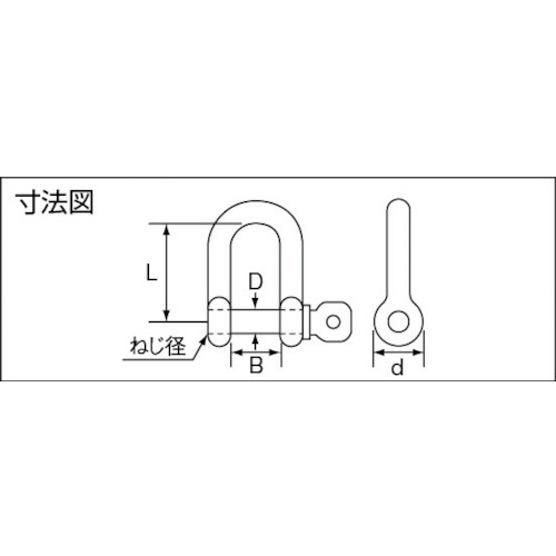 ネジ込シャックル (2個入)【SC-6】