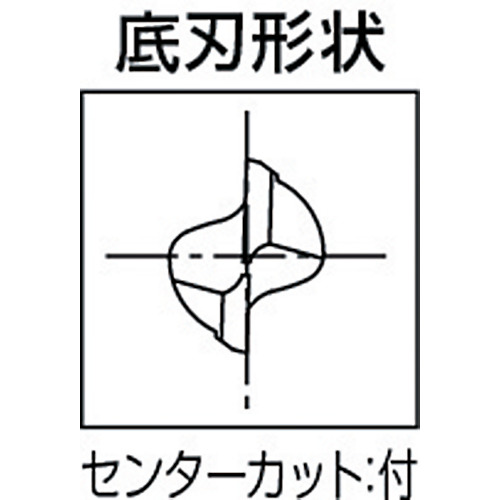 XPMエンドミル 2刃 ショート 21 89031【XPM-EDS-21】