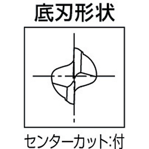 ハイスエンドミル 2刃ショート 3.5 80007【EDS-3.5】