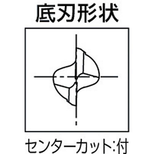 超硬エンドミル 2刃ショート 3 84006【MG-EDS-3】