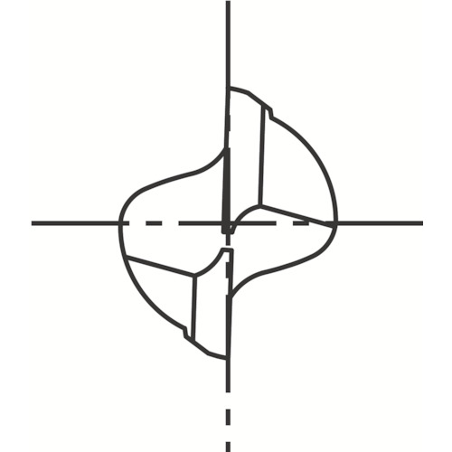 ハイスエンドミル 2刃キー溝用 3 OL1 80666【EKD-OL1-3】