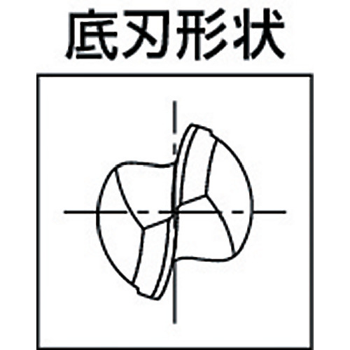 ハイスエンドミル 2刃ボール R0.75 80765【EBD-R0.75】