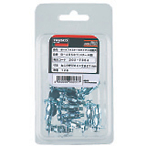 ボードファスナー 丸型フック スチール M4X36 8本入【B-409OBT】