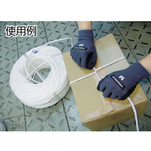 PPロープ 幅4mmX長さ300m 白【PP-4300】