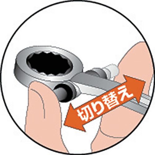 ラチェットメガネレンチ 24X27mm【RW-24X27】