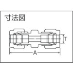 SUS316製ユニオン Φ15 ステンレス管用 Wフェルールフィッティング【U-15-0】