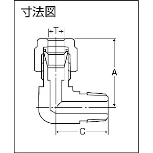 ハーフエルボ φ10×1/4 Wフェルールフィッティング ステンレス管用 SUS316【ME-10-2】