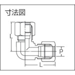 黄銅製ユニオンエルボ Φ10 銅管用 くい込み継手【GLI-10B】